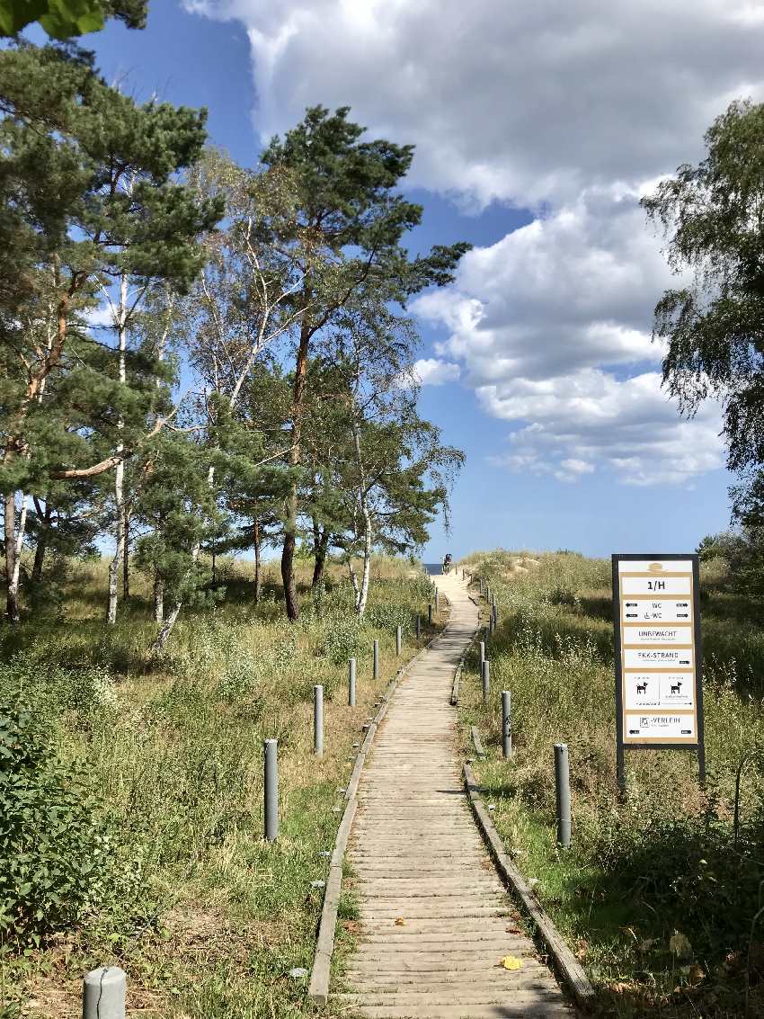 Wunderschöner Strandzugang an die Ostsee bei Ahlbeck