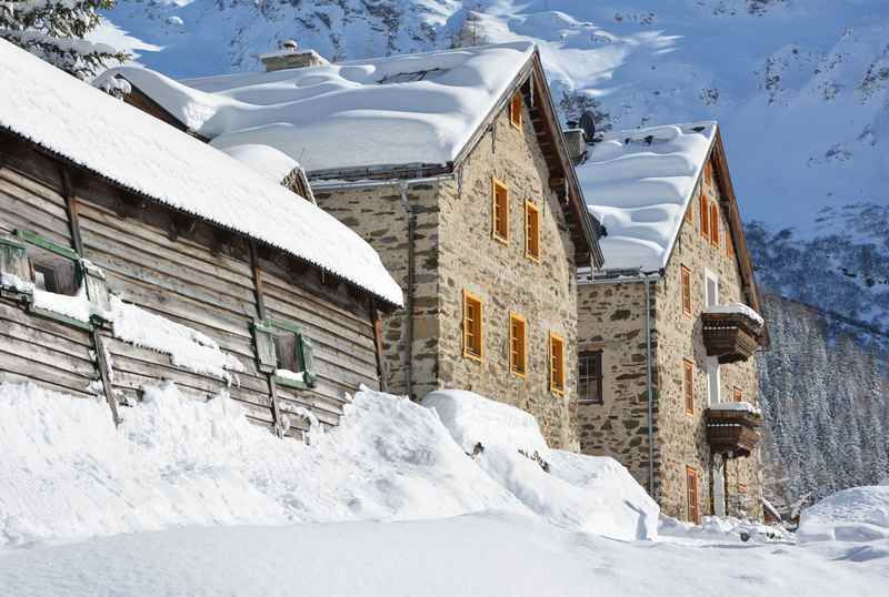 Der Ammererhof in Kolm Saigurn, am Ende des Raurisertal - früher waren hier die Knappen beim Goldgraben 