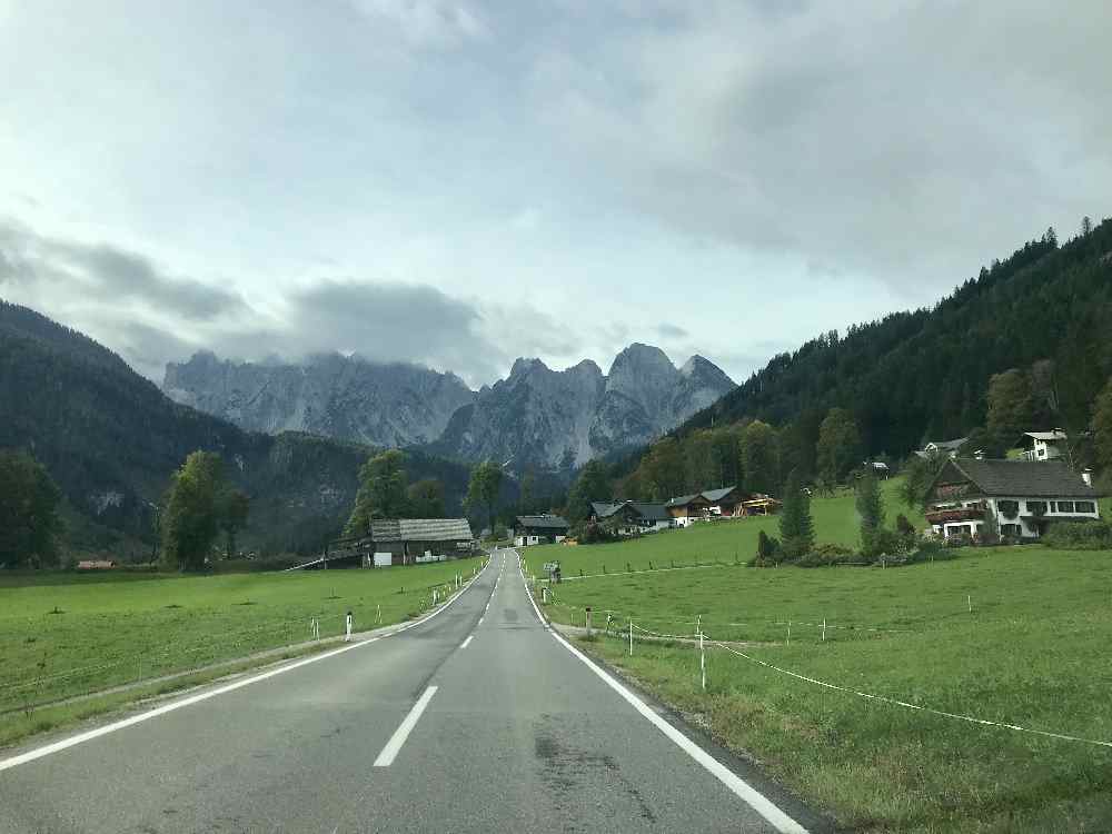 Die Anfahrt von Gosau zum Gosausee