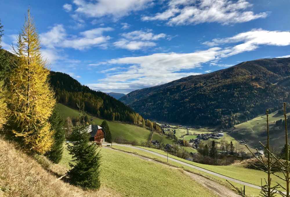 Das ist der Ausblick am Anfang unserer Wanderung mit Kindern in Kärnten