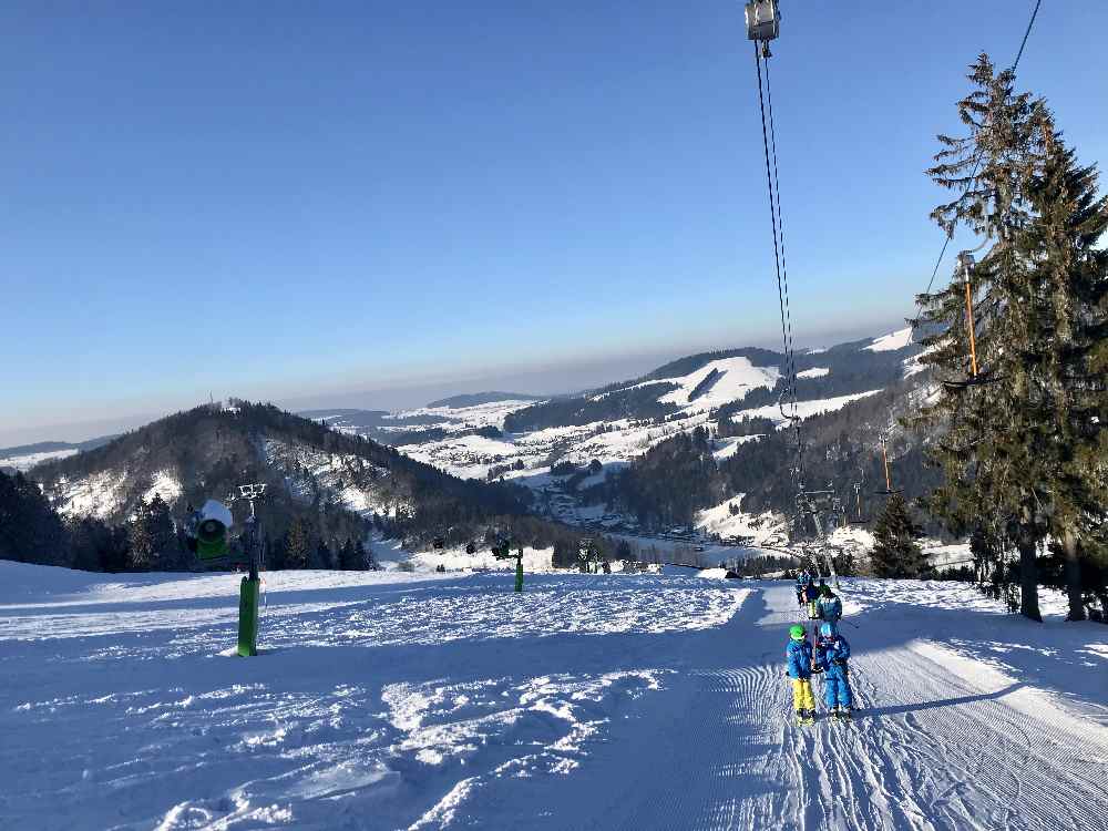 Überhaupt: Das Hündle Skigebiet geizt nicht mit toller Winterstimmung 