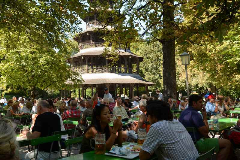 Unser Ziel:  Chinesischer Turm München mit Kindern