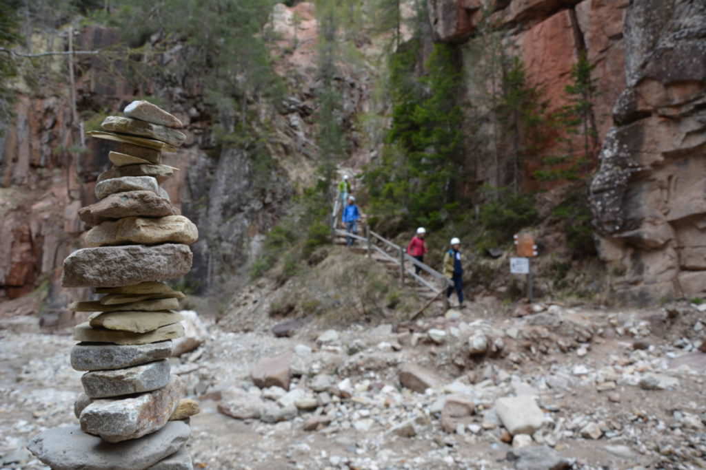 Bletterbachschlucht mit Kindern wandern