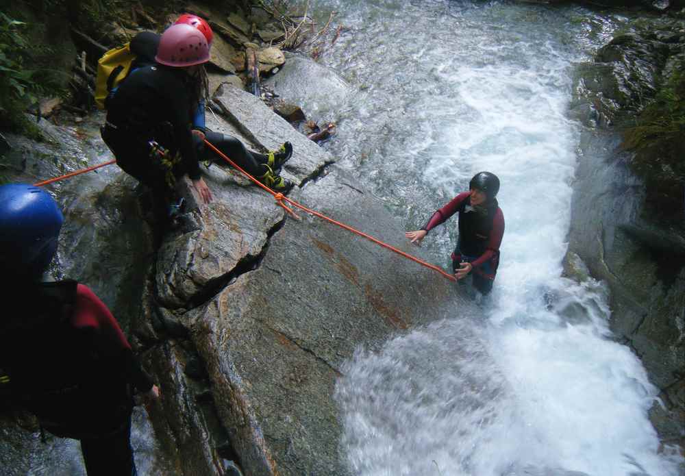 Canyoning mit Kindern ab 6 Jahren im Nationalpark Hohe Tauern in Österreich