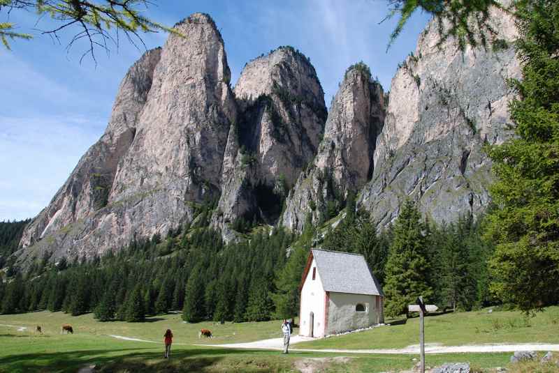 Im Chedultal wandern Wolkenstein, Gröden mit Kindern