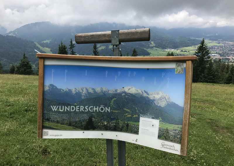 So schön wäre die Aussicht auf das Wettersteingebirge rund um die Eckhütte bei schönem Wetter