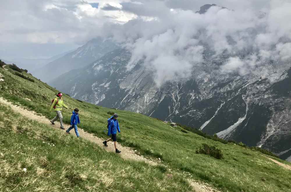 Trotz gemischtem Wetter war es schön zum Wandern! 