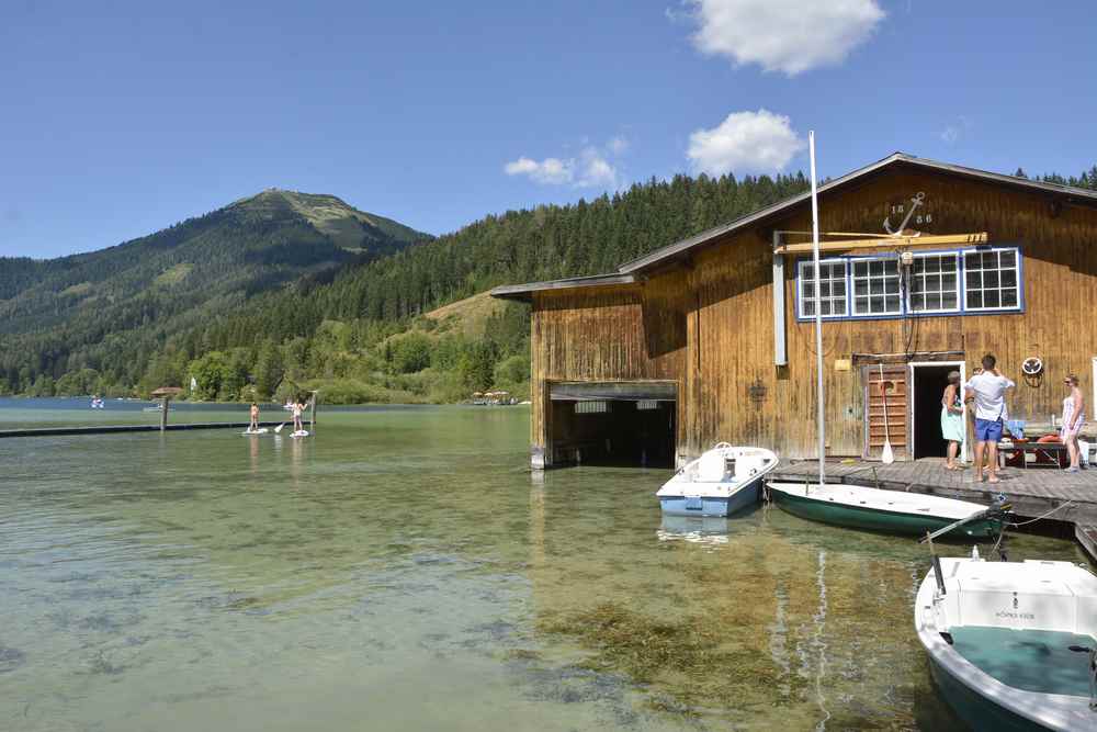 Unser Ziel nahe des Ötschers - hier auf der Seite der Hochsteiermark: Der Erlaufsee.