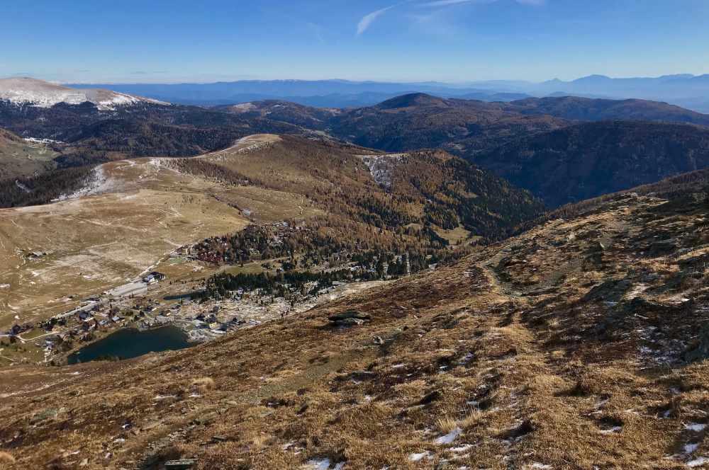 Dieses traumhafte Wetter haben wir ausgenutzt: Unser Ausblick vom Falkert in Kärnten