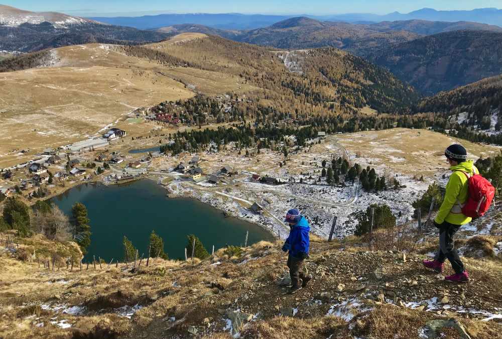 Über den direkten Wanderweg gehen wir zurück - mit diesem Panorama