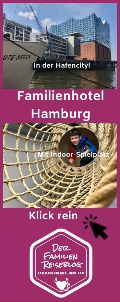 Wenn du noch nicht gleich starten kannst: Merk dir mit dem Pin auf Pinterest dieses tolle Familienhotel Hamburg