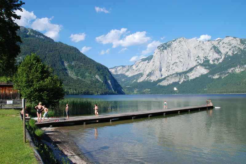 Familienurlaub Salzkammergut: Baden in Bad Aussee mit Kindern