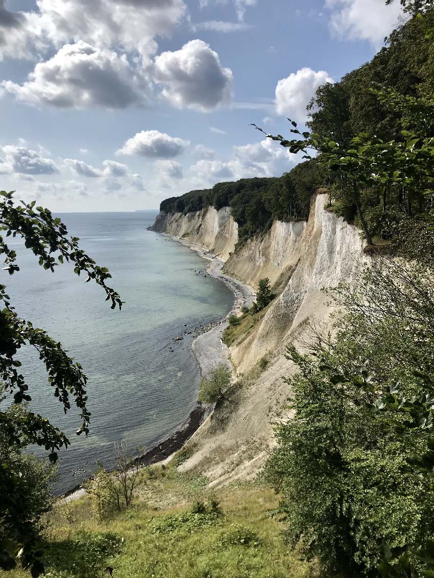 Die berühmten Kreidefelsen in Rügen