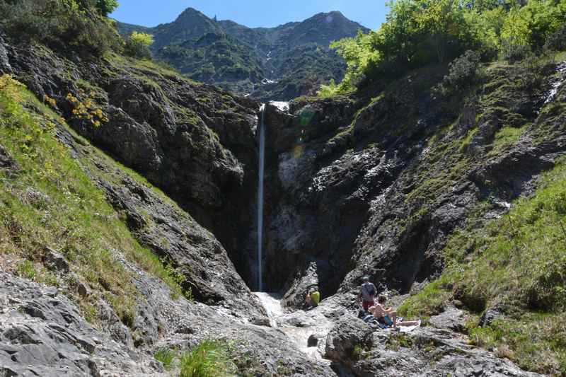 Der große Wasserfall ist aber auch beeindruckend bei der kleinen Wolfsschlucht