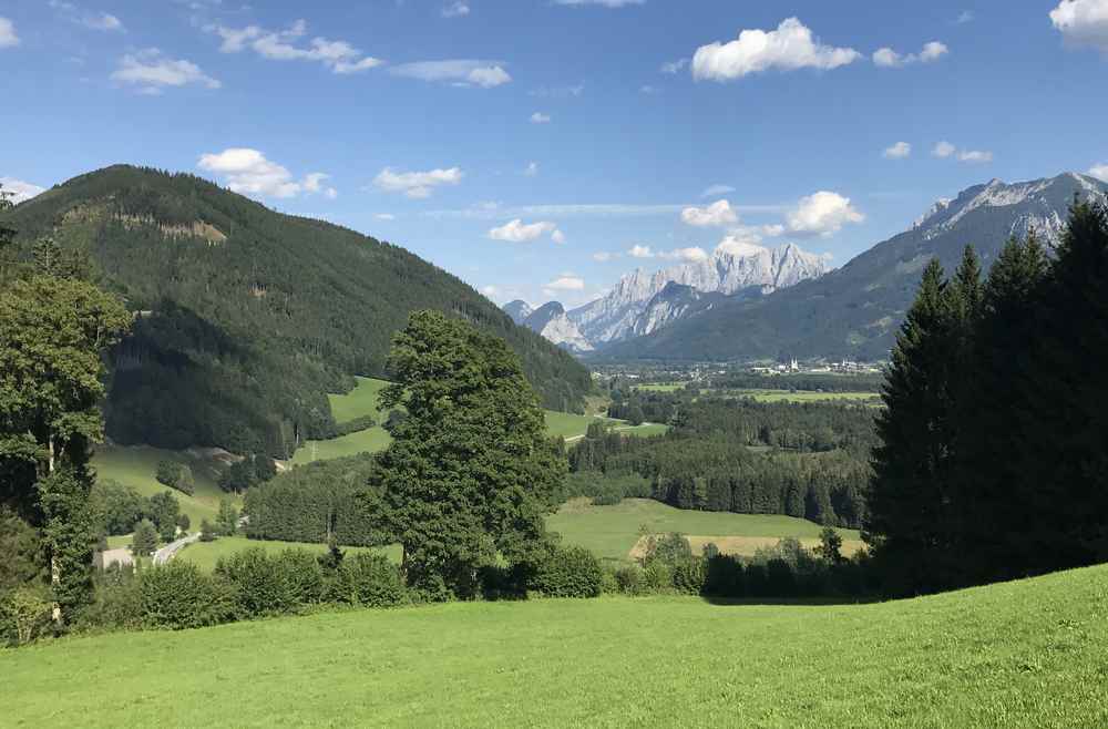 Die schöne Berglandschaft rund um den Nationalpark Gesäuse hat uns gefallen.