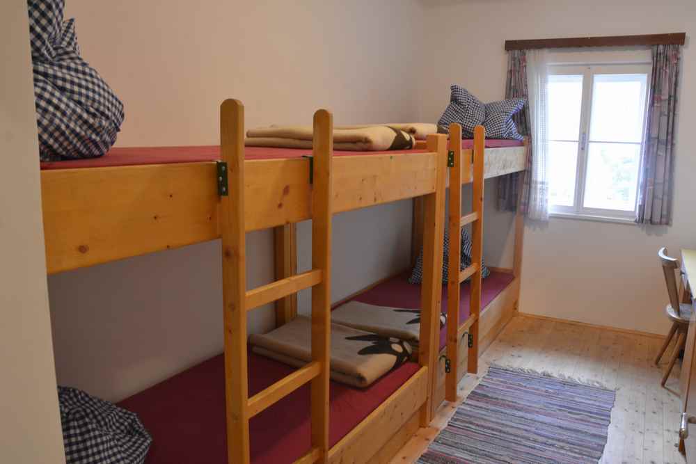 Unser Zimmer für die Übernachtung auf der Haindlkarhütte