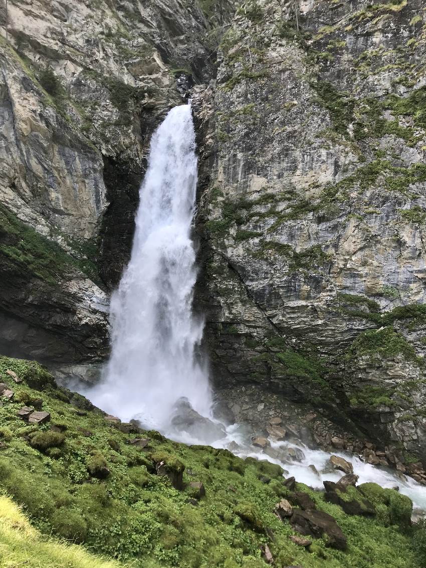 Der Gößnitz Wasserfall von oben gesehen. Ein toller Wasserfall im Nationalpark Hohe Tauern