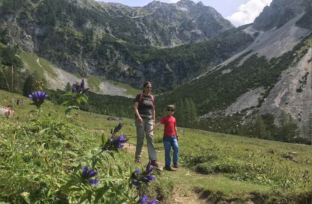 Und so schön ist es zwischen Gowilalm und Holzeralm zum Wandern 