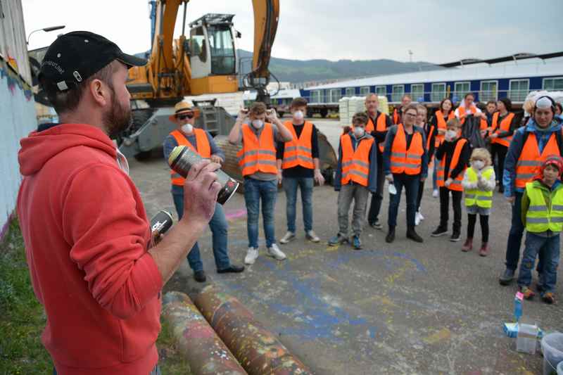 Der Graffiti Crashkurs im Linzer Hafen