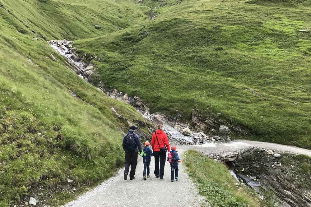 Der Weg zurück zum Lucknerhaus in Osttirol