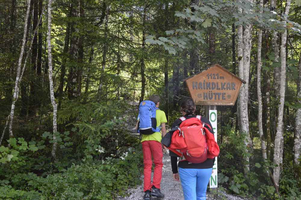 Gesäuse Wandern mit Kindern: Wir starten auf die Haindlkarhütte im Nationalpark Gesäuse