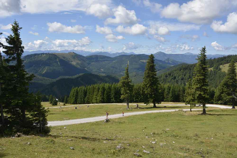 Zwischen der Alm am Tirolerkogel und dem Gipfel haben wir diese schöne Aussicht