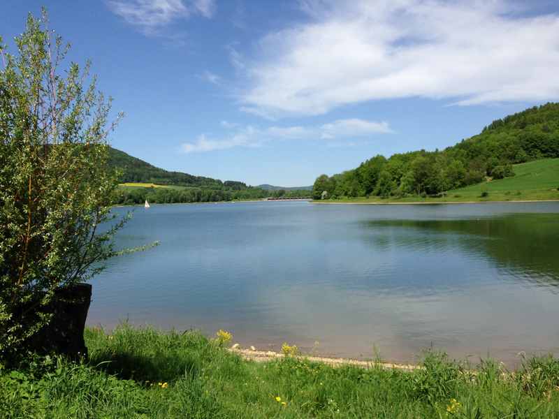 Am Happurger Stausee mit Kindern