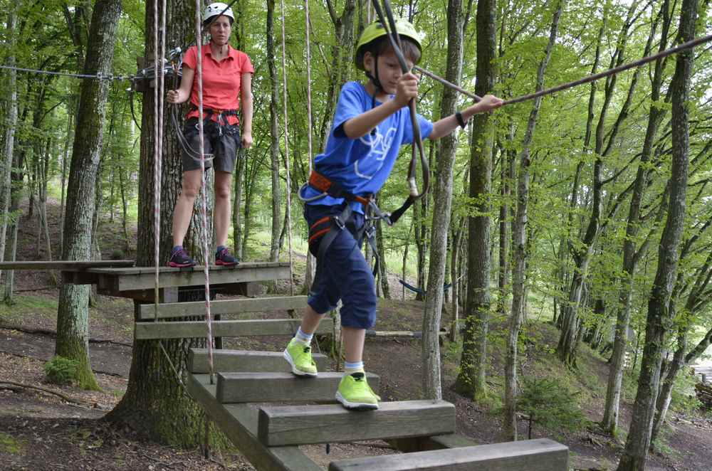 Unser Ausflug mit Kindern in den Hochseilgarten Stegerspark im Burgenland