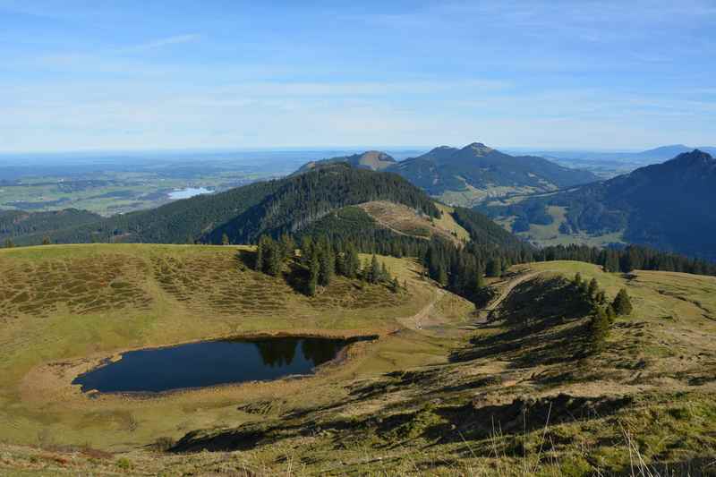 Zum Hörnlesee wandern mit Kindern - was für eine Aussicht!