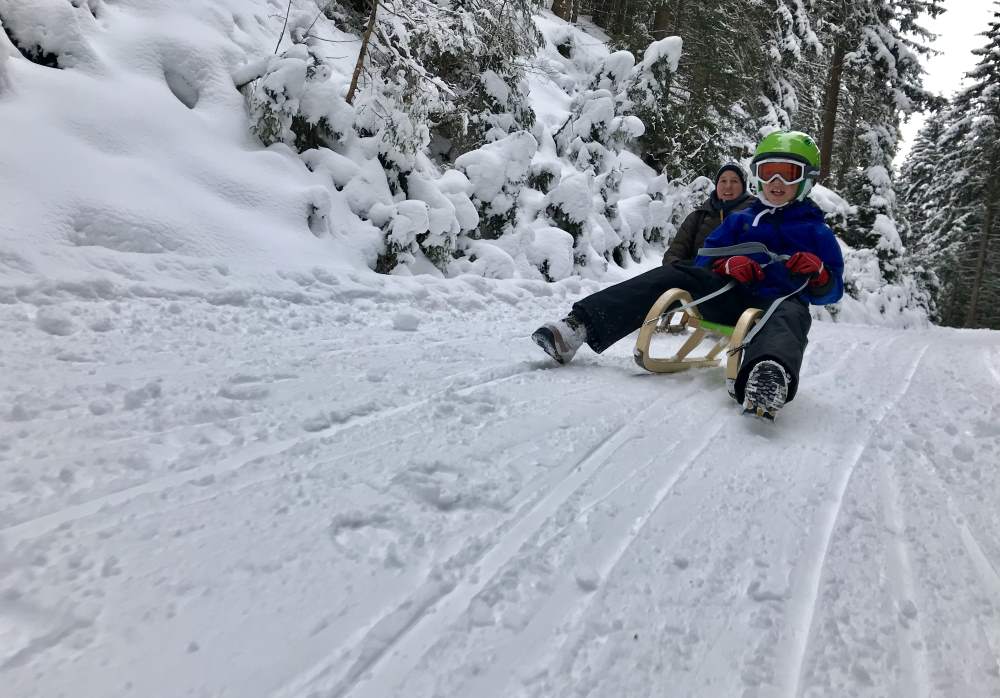 Rodeln Hoher Bogen: Winterspaß beim Schlittenfahren im Bayerischen Wald