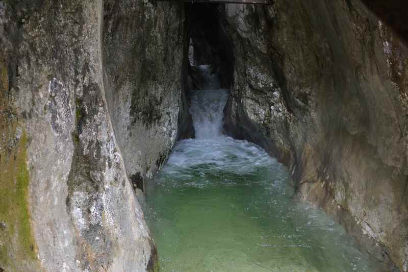 Die Innersbachklamm in Salzburg ist sehr schmal - und auch kurz 