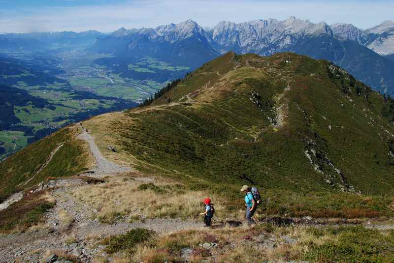 Auf dem Kellerjoch wandern mit Kindern