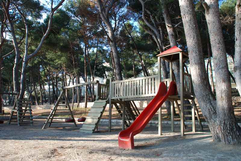 Der Strandspielplatz im Kinderhotel Vespera