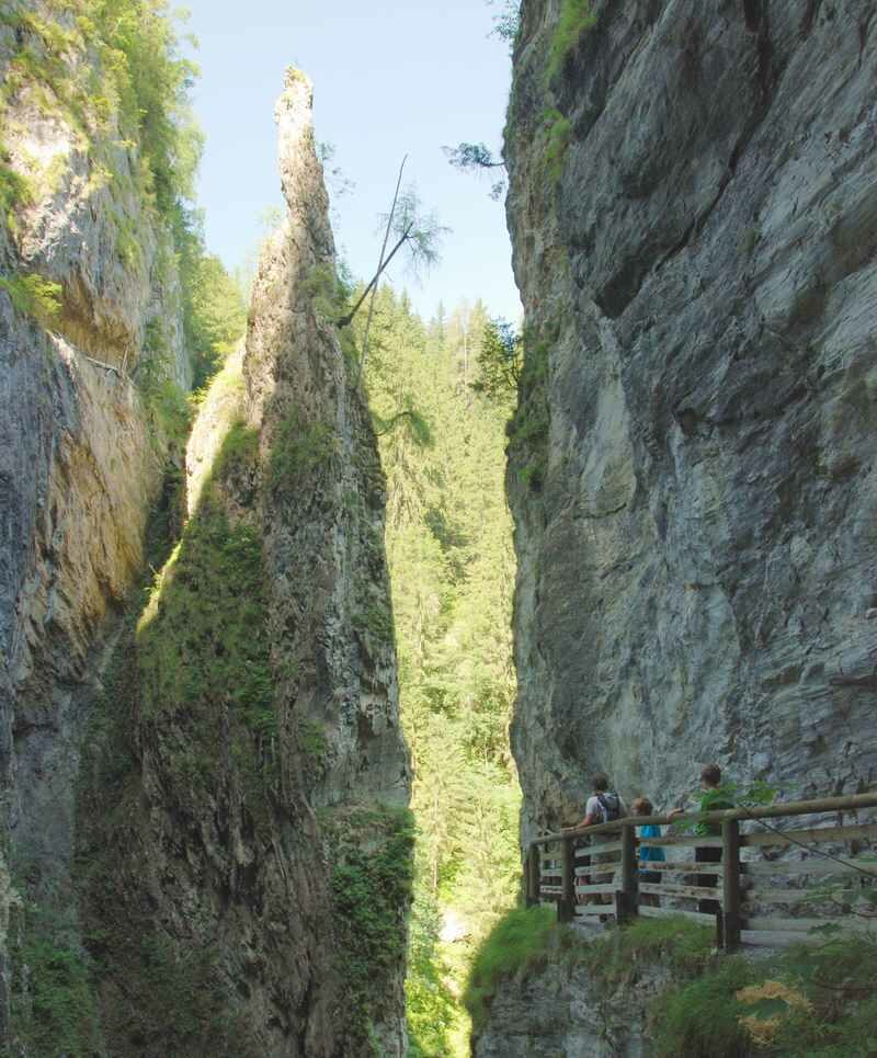 So eng wird es in der Kitzlochklamm