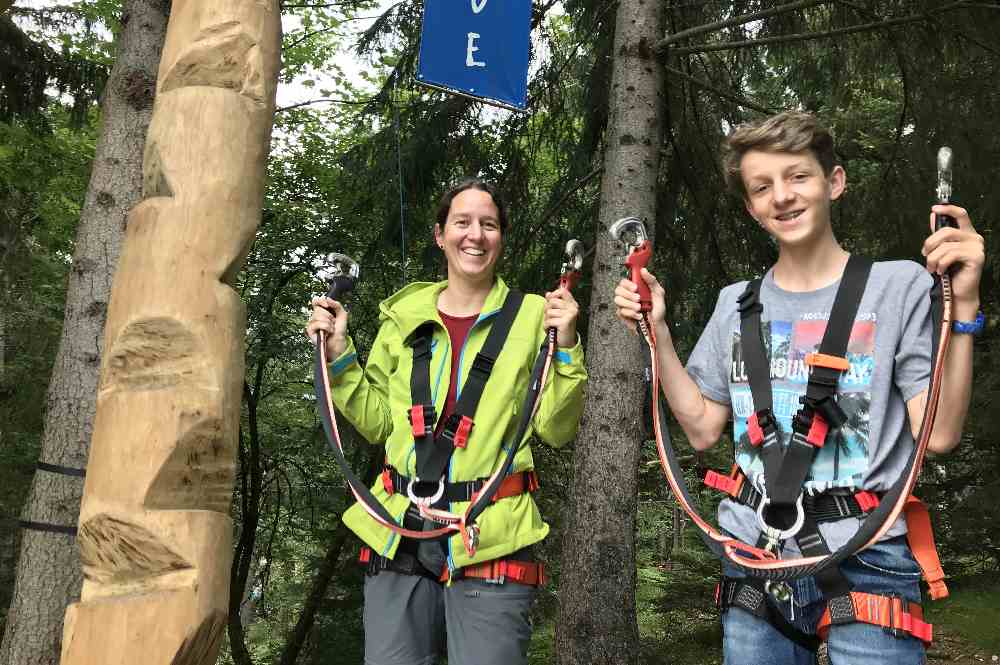 Ausflugsziele Deutschland mit Kindern -  in den Kletterwald Garmisch Partenkirchen