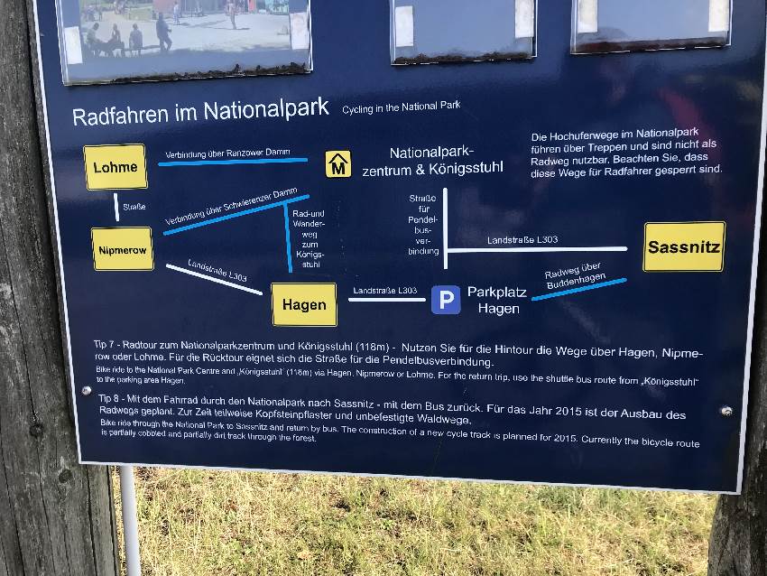 Unsere Kreidefelsen Rügen Anfahrt - wir nehmen das Fahrrad. Das würden wir auch wieder tun! Preiswert und schnell.