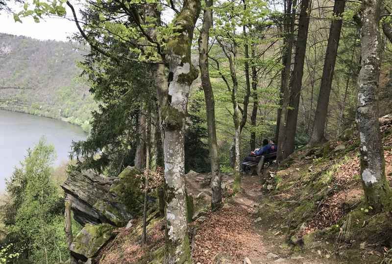 Hier machen wir Pause und schauen auf die Donau