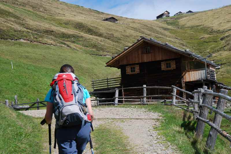 Auf der Lüsner Alm wandern mit Kindern bei Brixen