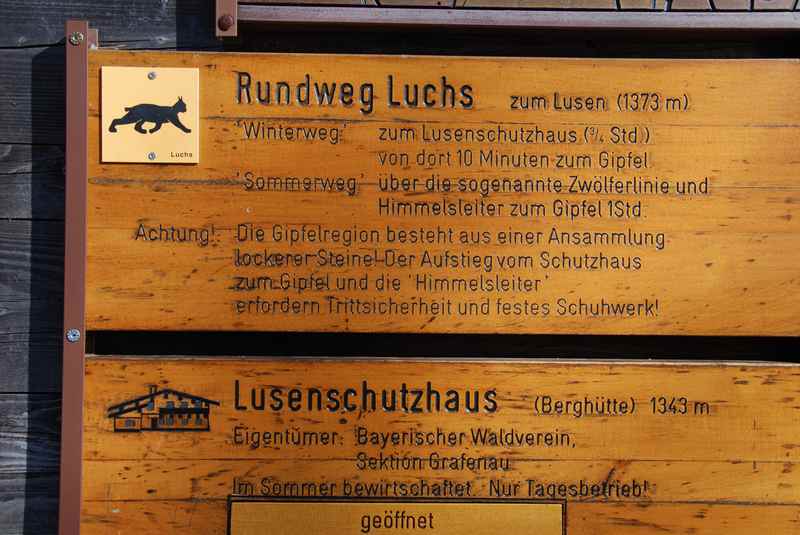 Zum Lusenschutzhaus wandern am Lusen oder Rundwanderung Luchs?