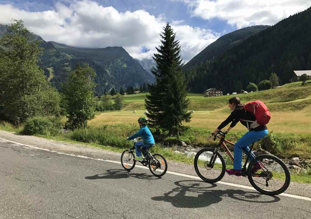 Geht gut zum Radfahren mit Kindern - von Mallnitz durch das Seebachtal zum Stappitzer See