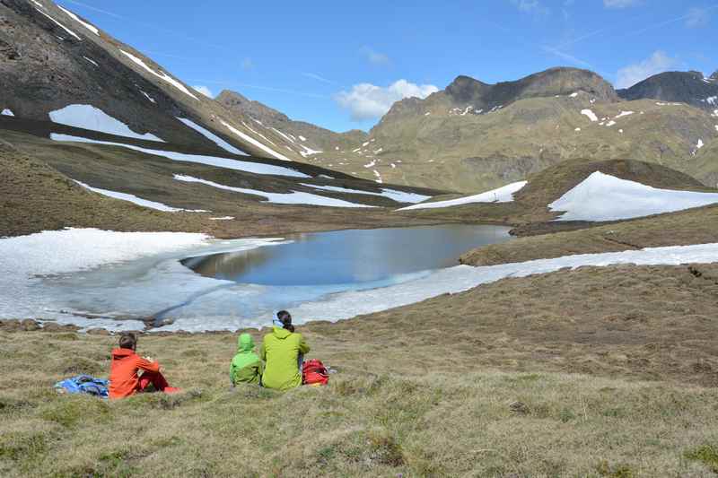 Unser Wanderziel: Der Marblsee in Südtirol 