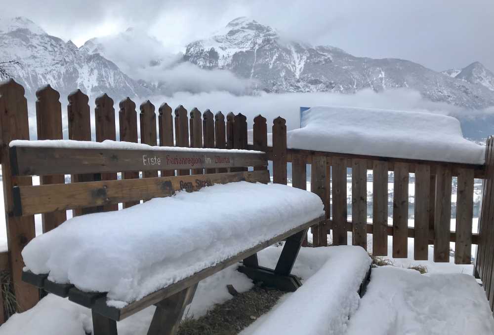 Der obere Aussichtspunkt bei Maria Brettfall im Zillertal