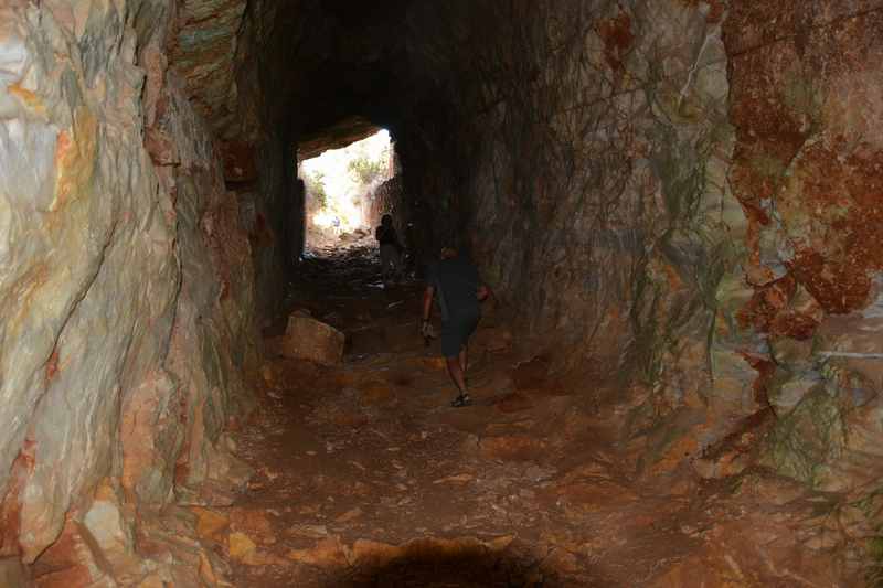 Im Marmorstollen auf der Insel Paros, Kykladen Griechenland