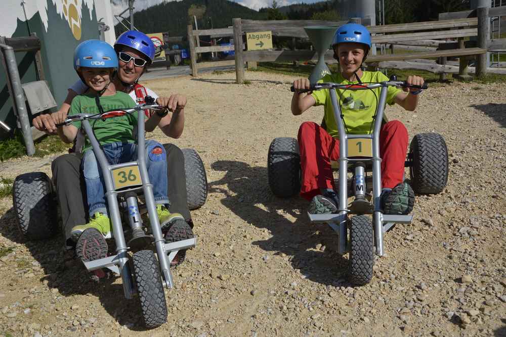 Wilder Berg Mautern:Genauso viel Spaß bietet das Mountain Cart von der Mittelstation bis nach Mautern im Tal