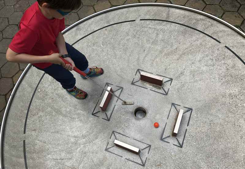 19 Bahnen gibt es am Minigolfplatz in Murnau