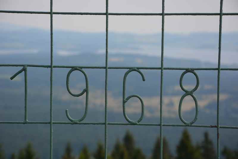 Der Moldaublick Aussichtsturm wurde 1968 an Ort und Stelle aufgebaut