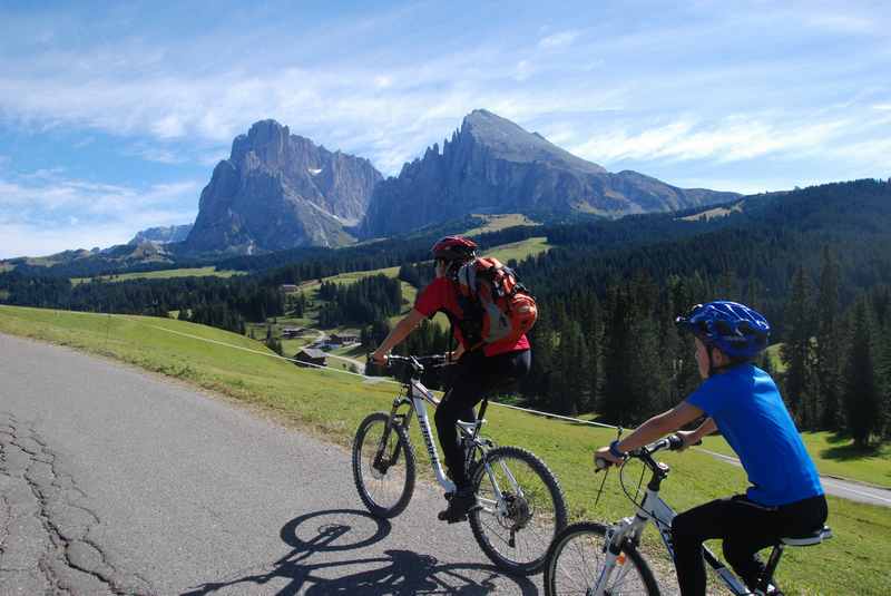 Mountainbiken mit Kindern: Wunderschöne Mountainbiketour in Südtirol 