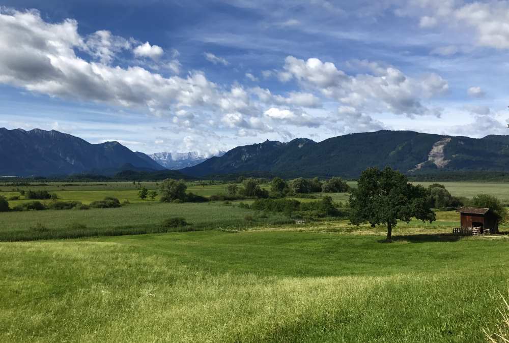 Die Kinderwagen Wanderung in Bayern durch das Murnauer Moos