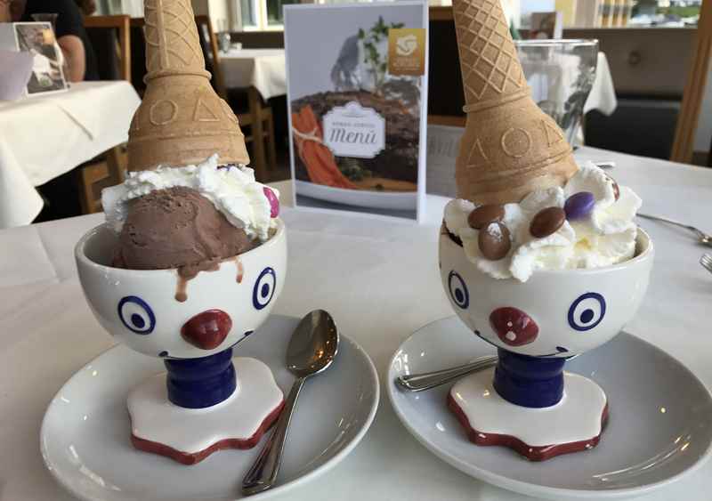 Nachtisch im Hotel Donauschlinge