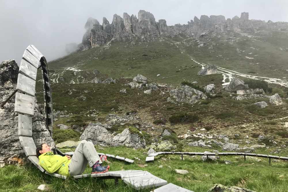 "Unser Wanderziel" am Elfer - der Natur - Schau - Platz, ein echt toller Ort am Berg!